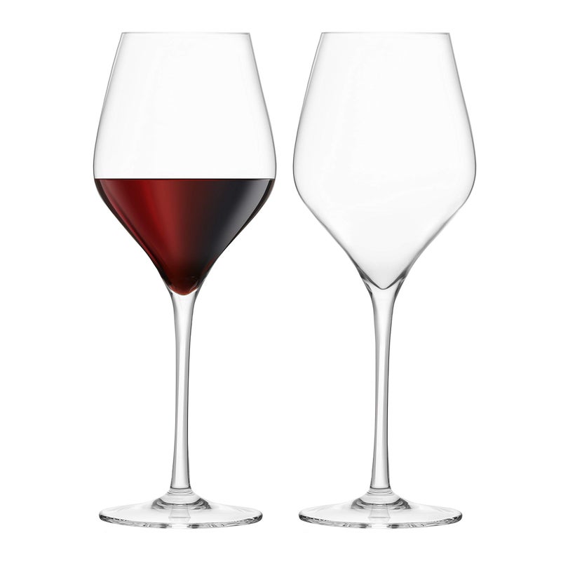 Final Touch Red Wine Glasses - Set of 2 Lead-Free Crystal - DuraShield Titanium Reinforced â€“ Handcrafted (LFG1112) - Image 1